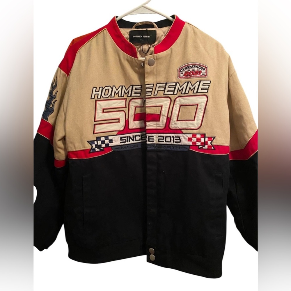 HOMME FEMME DESIGNER RACING JACKET “Nascar” Jacket